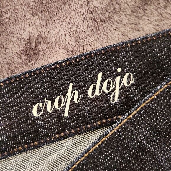 Dark wash 7 for all mankind Dojo crops size 27! - Picture 6 of 11